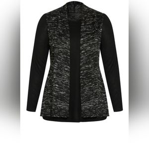 AVENUE Hacci Plain Duet Top - black size 30/32 New without tags, never worn